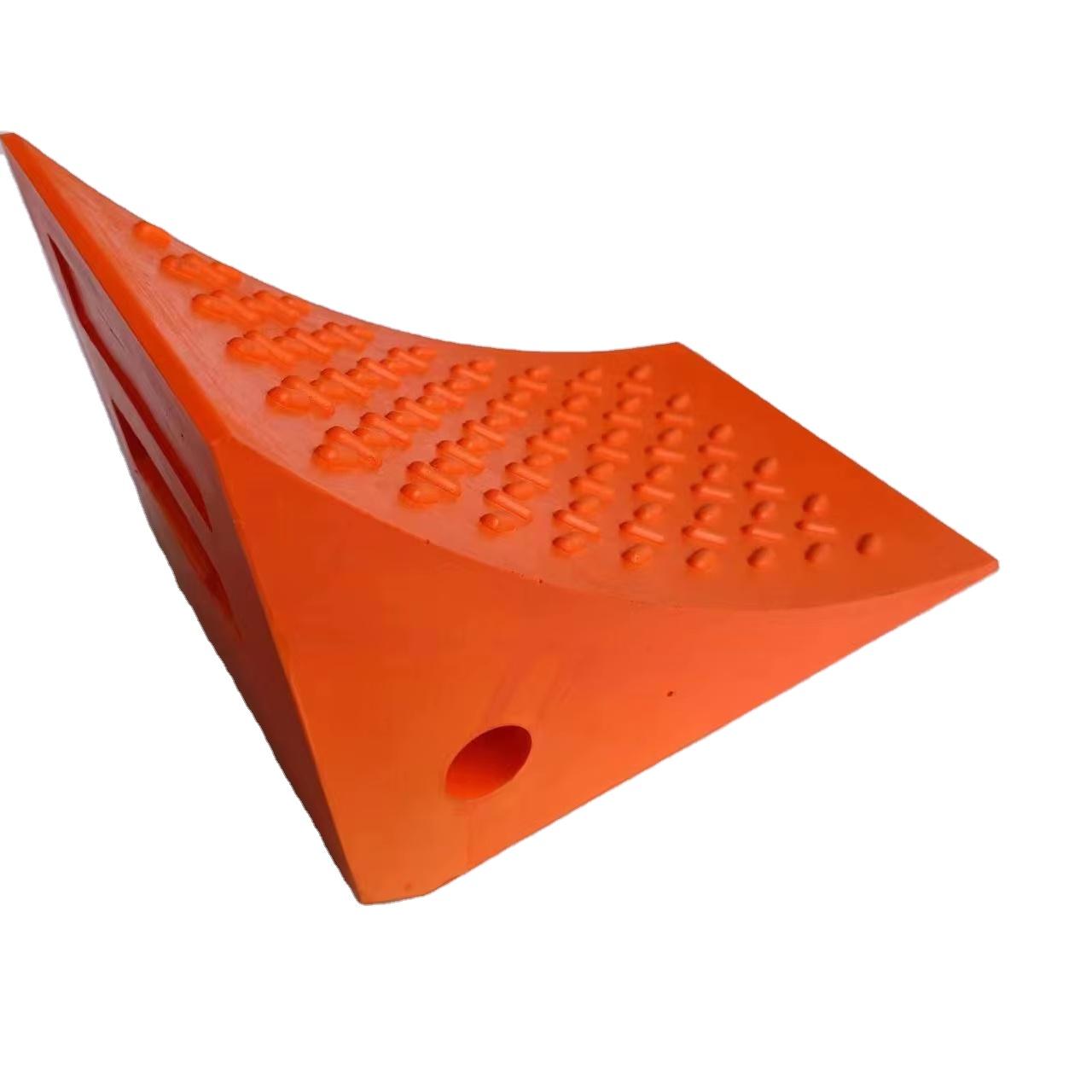 20 Ton Truck Tire Block - Urethane Wheel Chock Stopper - Carring Handle with LOGO