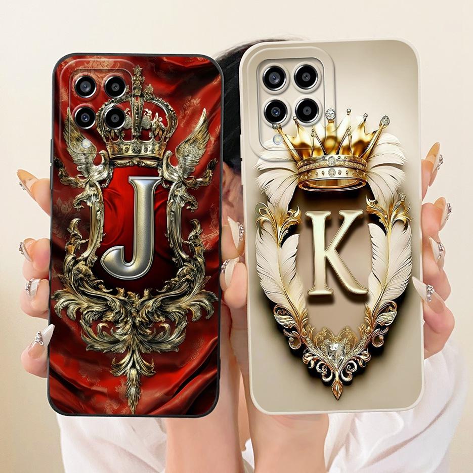For Samsung Galaxy M33 5G Case SM-M336B Cool Crown Letters Cover Soft TPU Phone Case For Samsung M33 M 53 Galaxy M53 Fundas Bags
