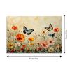 4Pcs, Grass Flower and Butterfly Placemats, the Best Placemats, Washable, Suitable for Holiday Parties, Home Decor