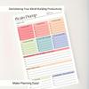 1/2Pcs Brain Dump Tear Away To-Do Notebook, A5 Daily Planning Management Manual, High-performance Journal Planner