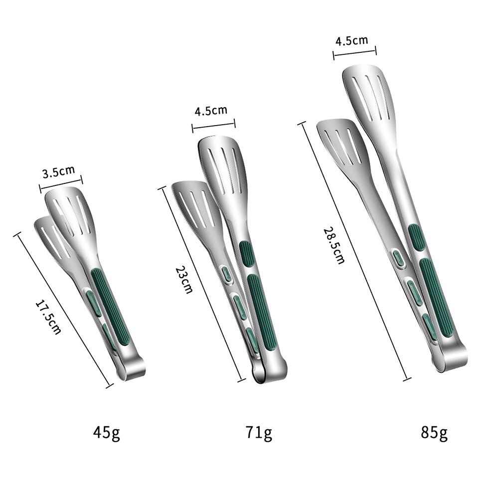 Stainless Steel Barbecue Tools 3 Piece Tongs Set for Food Handling