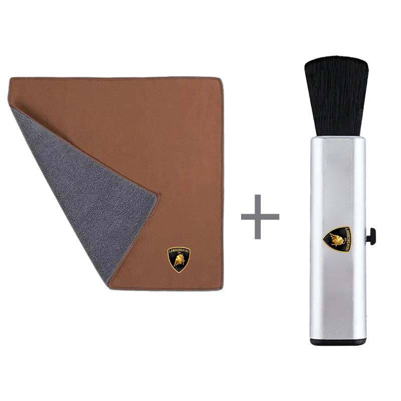Sticker Microfiber Car Wash Towel & Retractable Cleaning Brush Car Washing Kit For Lamborghini Urus Huracan Aventador Premium PP47
