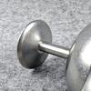 Distinctive Footed Dessert Bowl with Irregular Border and Distressed Steel Finish for Cold Sweet and Light Fare Service