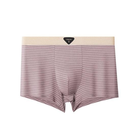 Męska Bielizna Bokserki Średnio Stan Elastyczny Pas Przewężenie U Kształt Krótkie Majtki Paski Nadruk Bielizna Codziennego Użytku Bielizna Nocna