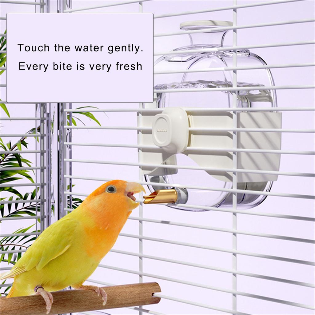15.2Oz Bird Water Dispenser with Firing Pin and Easy Installation for Small To Large Birds Daily Watering Supply