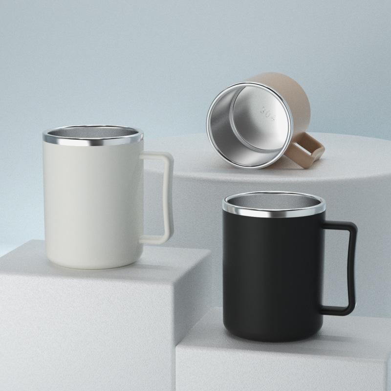 304 Stainless Steel Double-Layer Mouthwash Cup for Students and Households