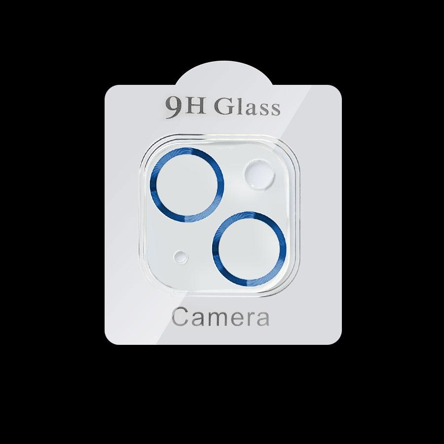 For iPhone 14 15 Pro Max / 14 15 Plus Rear Camera Lens Tempered Glass + Metal Protector Ring
