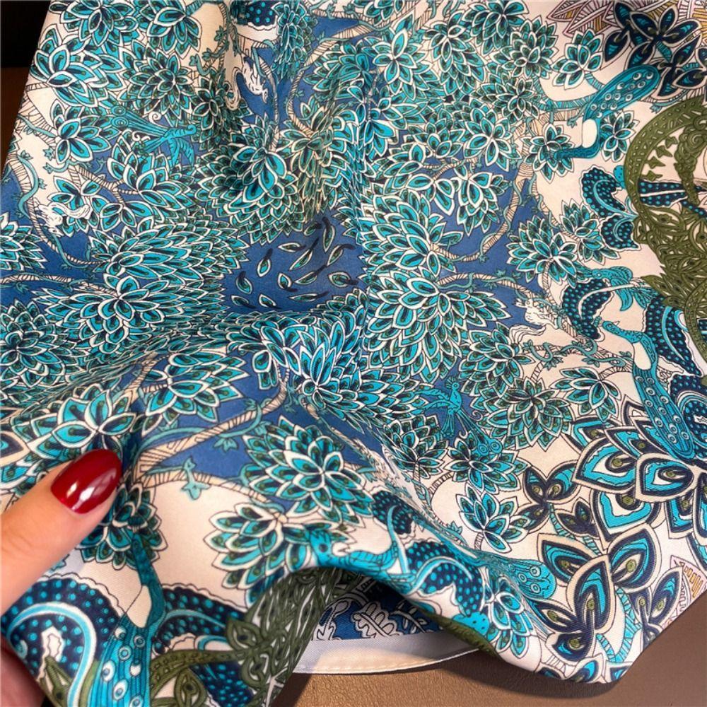 New Design Floral Silk Scarf Elegant Women Shawl Fashion Women's Scarf  Hijab
