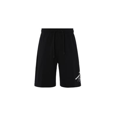 Einfache Atmungsaktive Vielseitige Einfarbige Fünf-Punkt-Freizeitshorts Herrenshorts Schwarz FV7310010