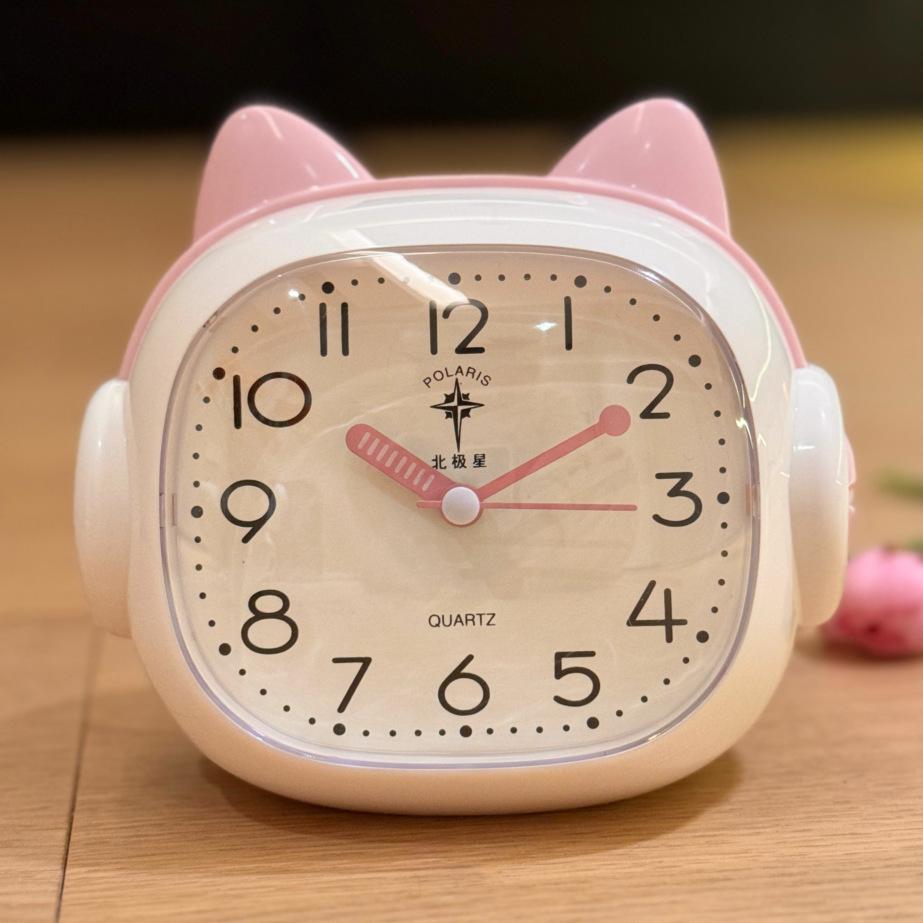 

Будильник Polaris Бесшумный Милый Домашний Ночник Студенческий Настольный Часы Детский Пожилой Прикроватный Спальня Настольные Часы