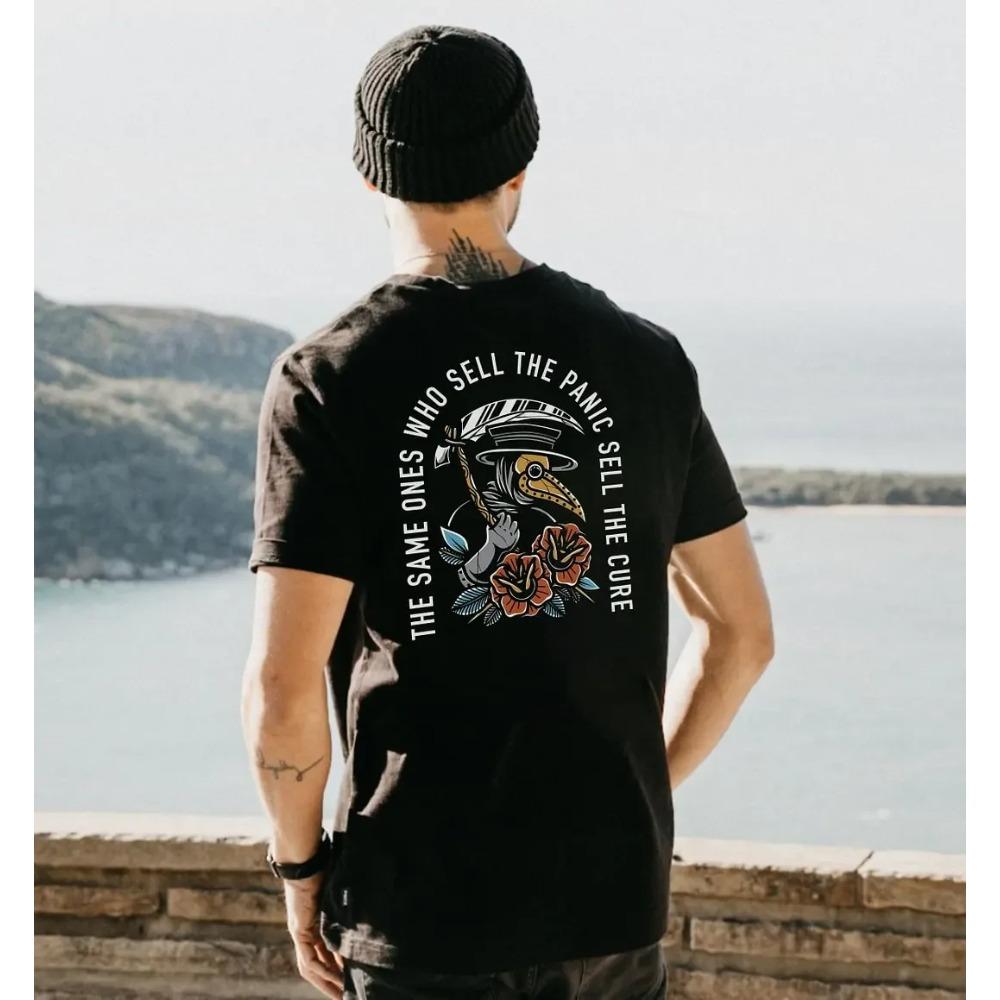 

Популярные Новые Странные Впитывающие Влагу Быстросохнущие Футболки с Коротким Рукавом Уличный Трендовый Элемент Дизайна Удобные Свободные Мужские 2024 XXXXXL чёрный