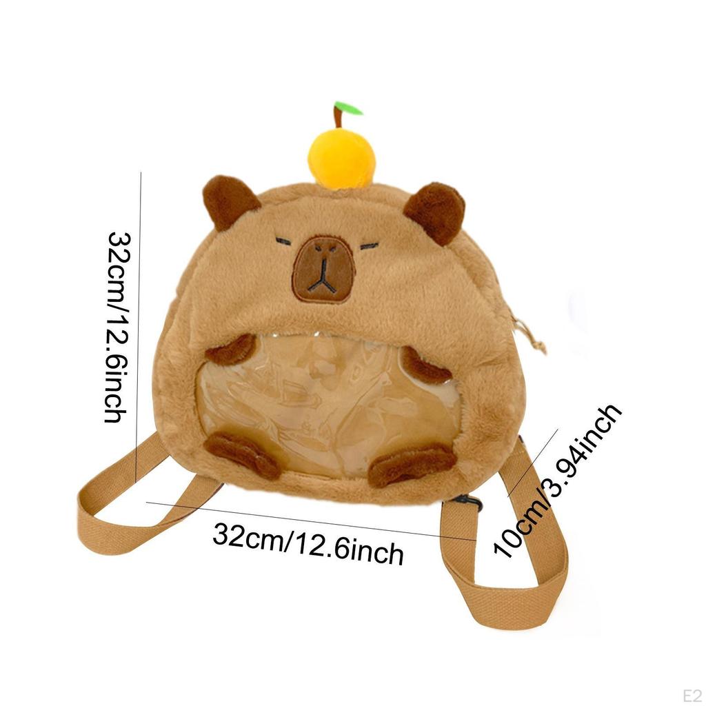 Capybara Backpack Stuffed Animal Bag Lovely Fashion Funny Cute Daypack Toy for Trips