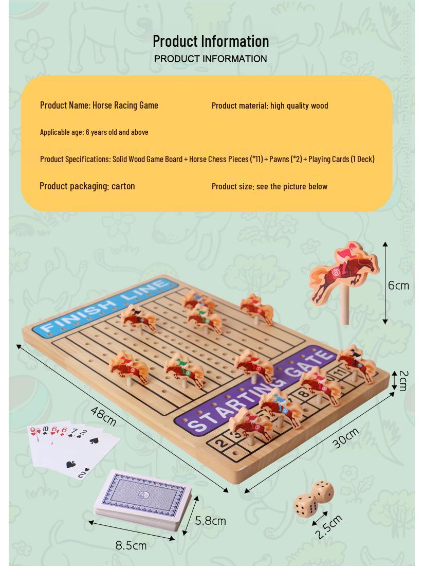 

Шахматная игра «Скачки» из массива дерева для раннего развития – Детская развивающая игрушка