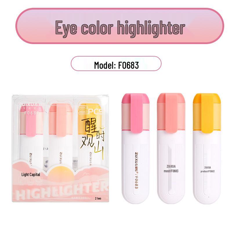 

Пастельные мягкие хайлайтеры с защитой для глаз в цветах макарон и моранди - Идеальны для журналов, заметок и дудлов. Chisel Tip