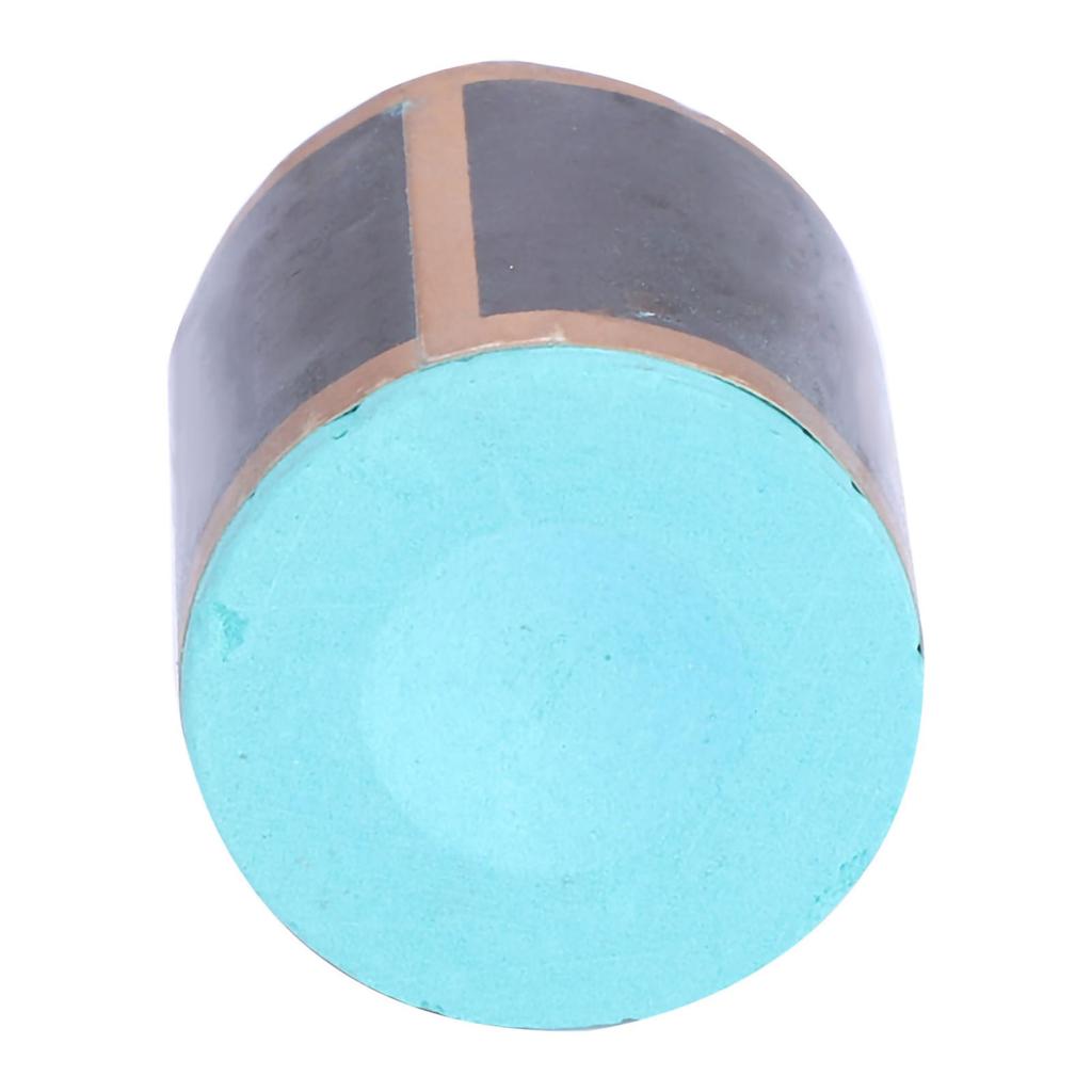 2pcs No Slip Cue Tip Chalk Billiard Pool Cue Dry Chalk Accessory for Snooker Pool (Green)