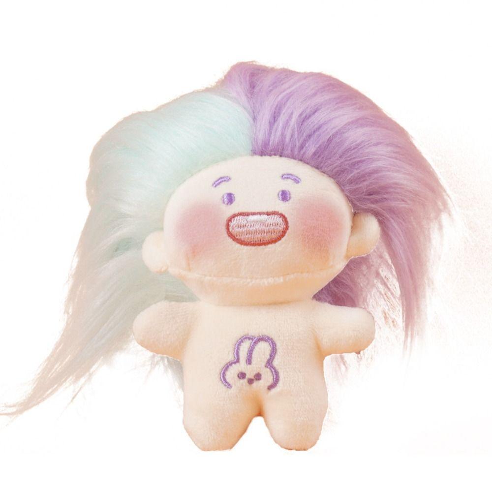 Missing Teeth DIY Hairstyle Plush Doll No Clothes Funny Toothless Doll  Pendants