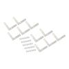 1 Set L Shaped Iron Corner Protectors 26mm/50mm Flat Fixing Mending Repair Plates Brackets for Table Jewelry Box Wooden Case