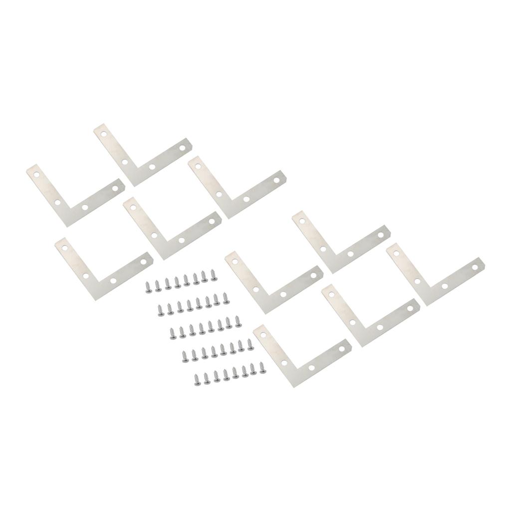 1 Set L Shaped Iron Corner Protectors 26mm/50mm Flat Fixing Mending Repair Plates Brackets for Table Jewelry Box Wooden Case