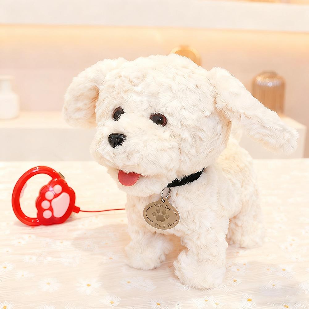 Robot Dog Interactive Sound Control Cat Lick Tongue Electronic Plush Puppy Toys Talk Bark Sing Song Music Electric Singing Dog