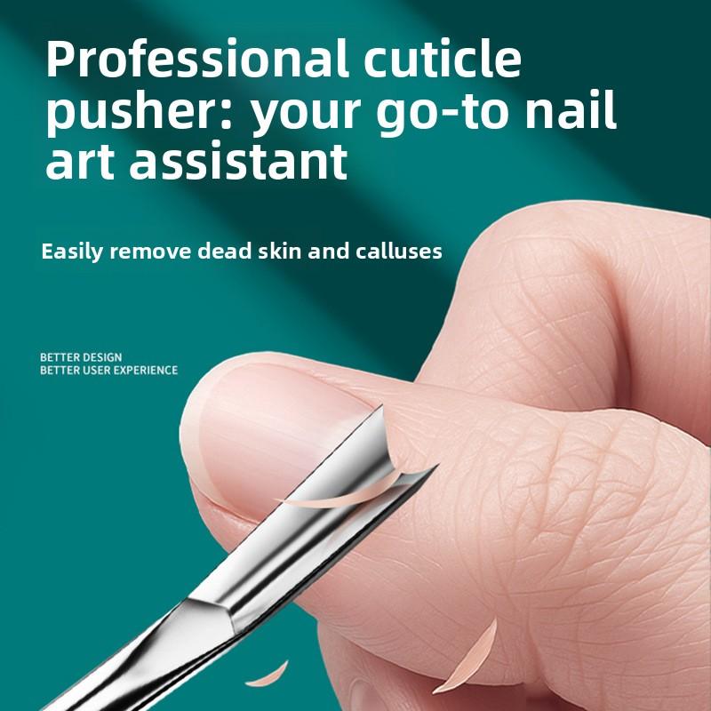 Dual-ended Cuticle Trimmer for Removing Hangnails and Cuticle Scraping