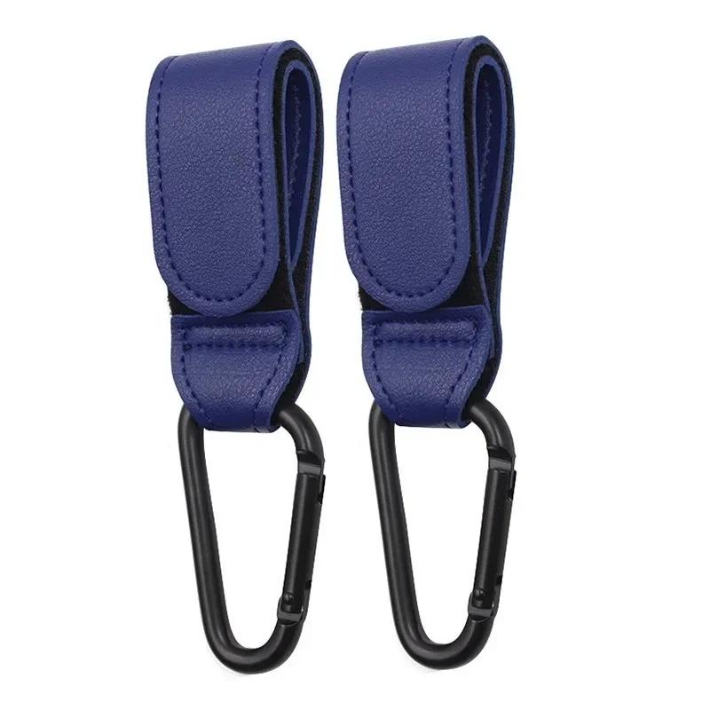 Wholesale 2pcs PU Leather Rotate 360 Baby Hook for Stroller Pram Rotatable Cart Degree Organizer Pram Hook Stroller Accessories