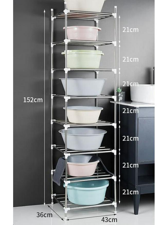 LIEI Stainless Steel Wall-Mounted Basin Storage Shelf