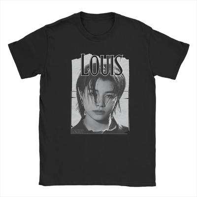 2026 Unique Lngshot Louis T-shirt Rising Unisexe Col Rond T-shirts en Coton Manches Courtes T-shirts Grande Taille Vêtements