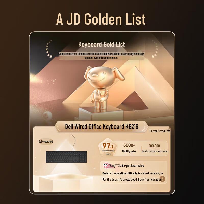 Dell KB216 Wired Multimedia Office Keyboard