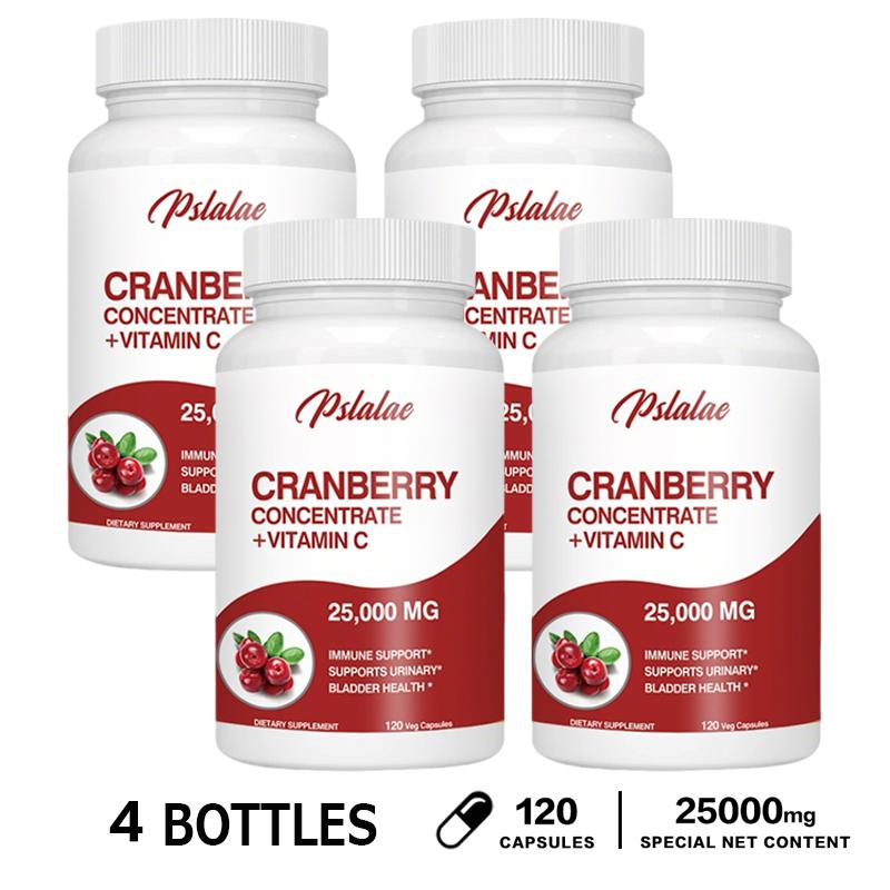 Pslalae - Cranberry Concentrate Vitamin C - 25,000 mg Benefits of Fresh Cranberries - Urinary Health