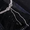 Party Trendy Chain Zircon Tassel Bow Woman Clavicle Choker Korean Necklace Neck Jewelry Crystal