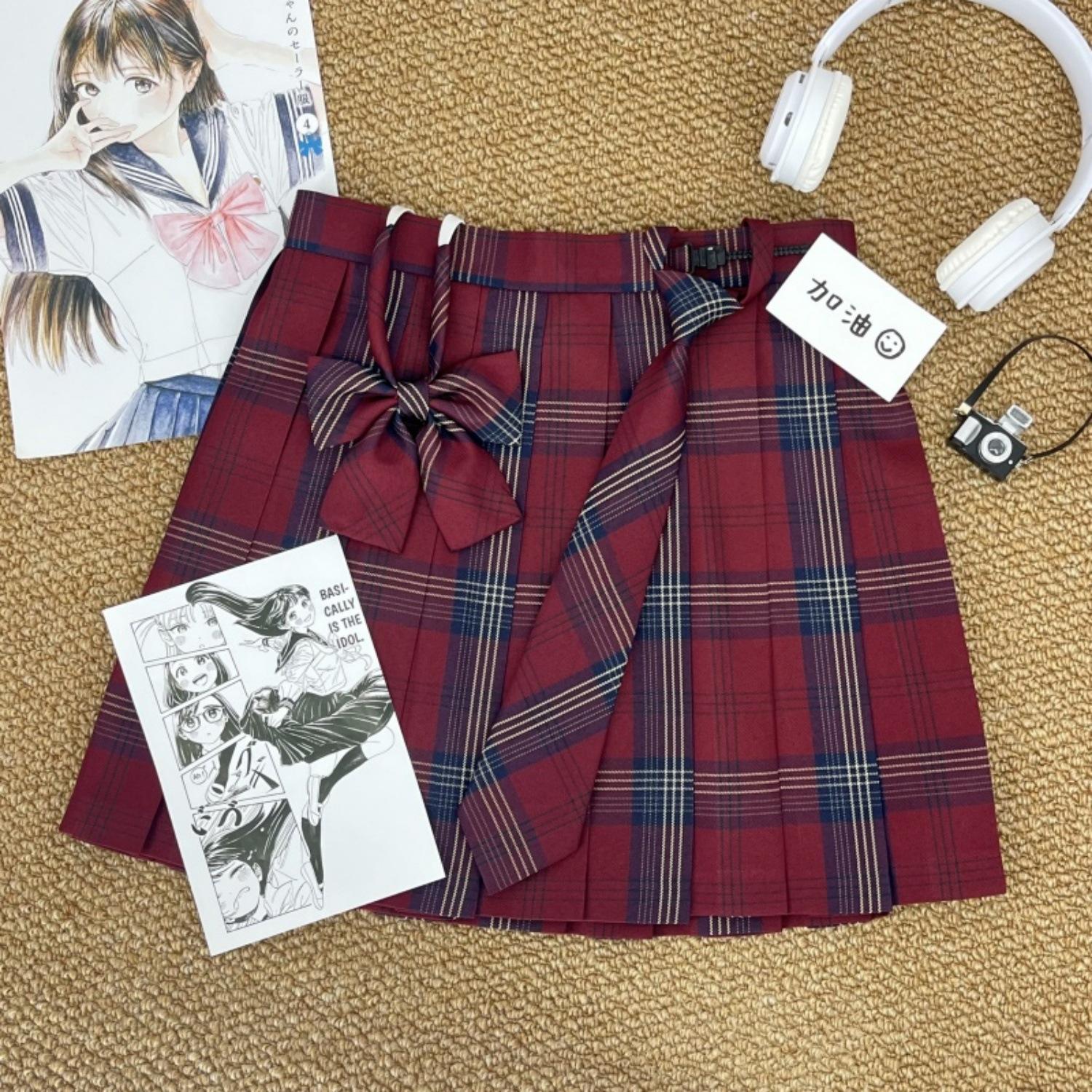 

Authentic Japanese JK Style Women s High Waist A-line Pleated Mini & Midi Skirt S