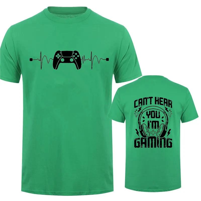 Men TShirts Cant Hear You Im Gaming Funny Video Gamer Humor Joke for Unisex TShirt Video Game Shirt Short Sleeve Tee Top