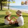 Kids Bucket Hat 50-52cm 1-5 Years Checkerboard Pattern Cute Plaid Baby Boys Girls Sun Hat Soft Kid Chilren Fisherman Panama Caps