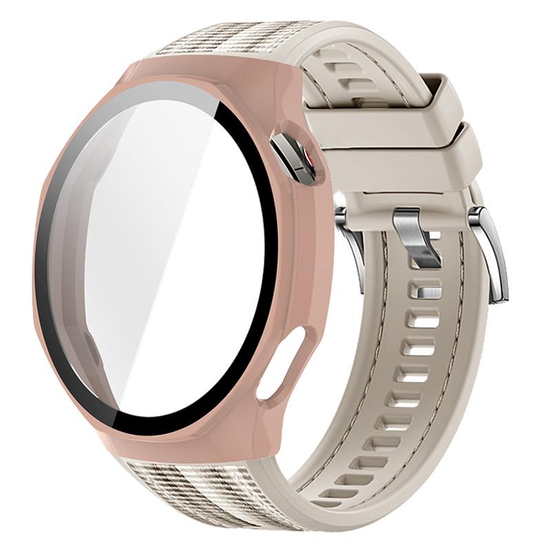 

PC Case+Soft Silicone Strap For Huawei GT6 Pro 46mm Woven Nylon Bracelet Band With PC Protector Bumper Shell Cover For GT6 Pro