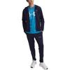 Under Armour Slim Fit Comfortable Stylish Tracksuit With Drawstring Pants Men Tracksuits Navy-Blue 1390152-410