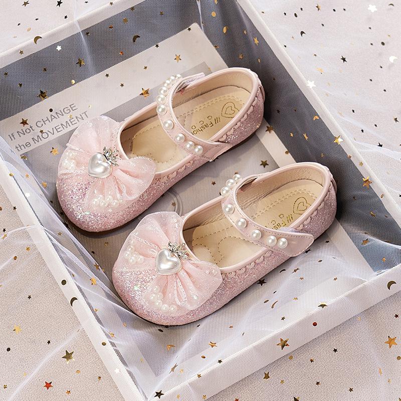

Туфли для девочек туфли принцессы 2025 лето новые детские маленькие кожаные туфли хрустальные туфли детские одинарные туфли весенне-осенние туфли мягкая подошва 50 pairs of 21-25 yards in a whole box розовый
