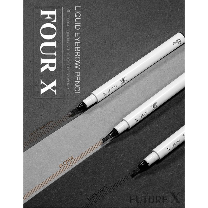 Pudaier Liquid Canister Brow Pencil Four Fork Head Color Brow Pencil Anti-splash Three-dimensional Color Wild Eyebrow Pencil