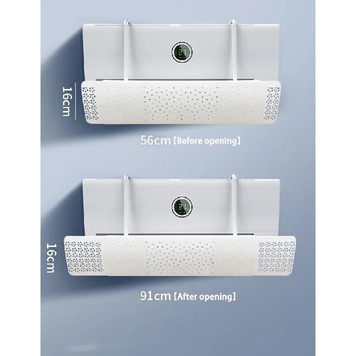 Retractable Air Conditioning Windshield Anti-Direct Blowing Windproof Air Outlet Baffle Cold Wind Guide Air Conditioner Covers Air Filters 7