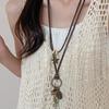 2025 New Chinese-Style Feather Pendant Necklace: Women's Luxurious Choker Accessory