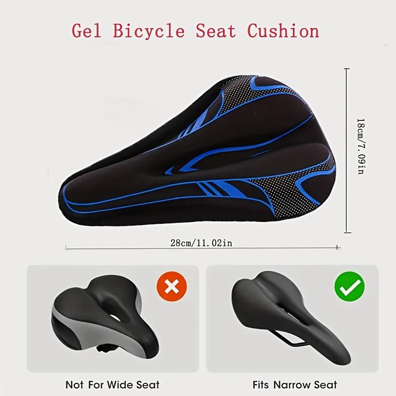 Soft Thickened Gel Bike Seat Adjustable Unisex Saddle for Mountain  Road Bikes