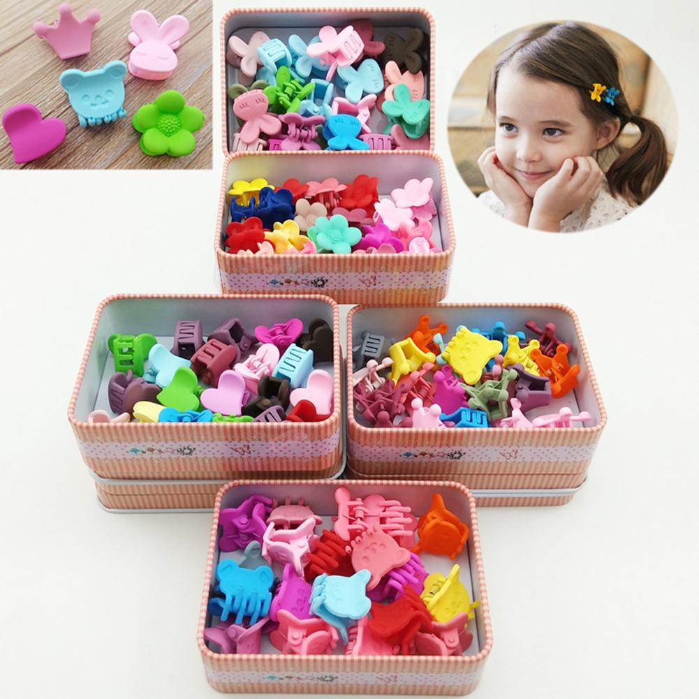 20Pcs/Box Graceful Girl Hair Ornament Set Princess Headwear Hairpin Head Clasp Birthday Gift Box Hair Decoration