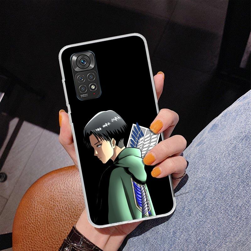 Attack Levi Phone Case For Xiaomi Redmi Note 15 14 13 12S 12 11 Pro Plus 14S 11S 11E 10 10S 11T 5G Personalized Cover Redmi Note
