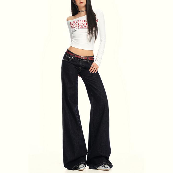 American Retro Wide-Leg Low-Waist Jeans - Autumn/Winter 2025 Collection
