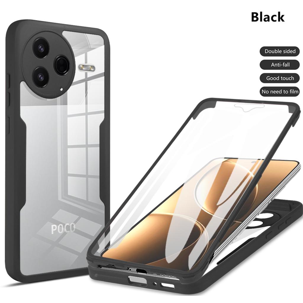 Full Body Protection Shockproof Case for Xiaomi Poco F7 Pro F7 Ultra Protective Cover Clear Fundas Coque Capa