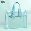 Large Capacity Portable Transparent Handheld Folder Expandable File Storage Bag PVC Self-adhesive File Bag Document Organizer