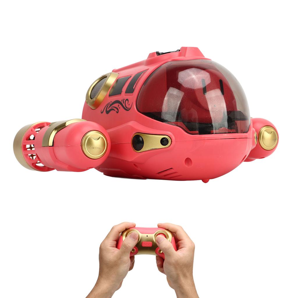 Remote Control Motorboat with 500mah Battery Submarine Spray Gasboat for Pools and Lake Toys