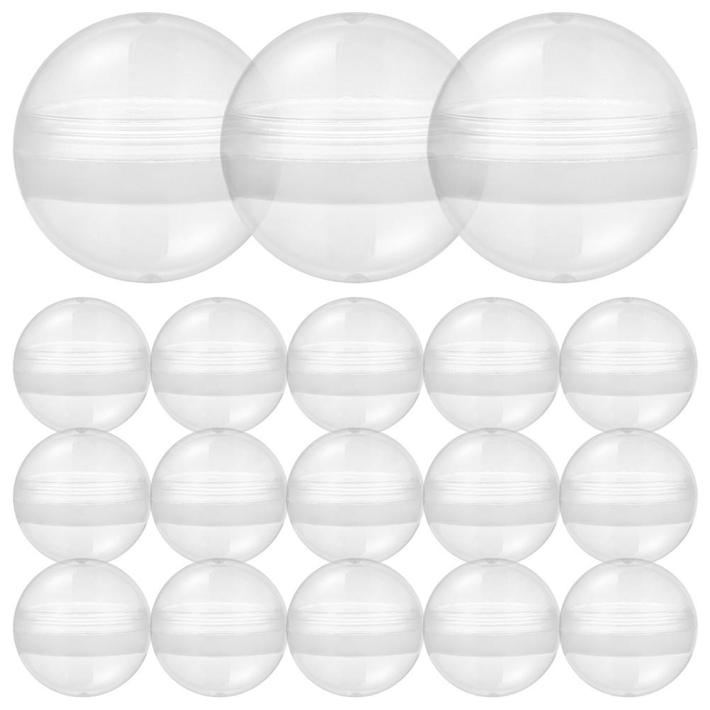 100pcs Vending Machine balls Clear Plastic Empty Capsules Transparent Ball Gumball Machine Capsules Bulk for game Vending Prizes 5.00X5.00X5.00cm