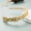 Hairband-style Exaggerated Fabric Hairband with Flower-shaped Headband and Thin Edge Accessory for The Hair