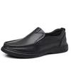 Leather Shoes Men's Cowhide One-pedal Middle-aged Casual Non-slip Soft-soled Driving Dad Shoes Loafers Men
