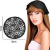 Bride Short White Veil Lace Cap Single Layer Round Head Scarf Church Headpiece for Women Wedding Accessories